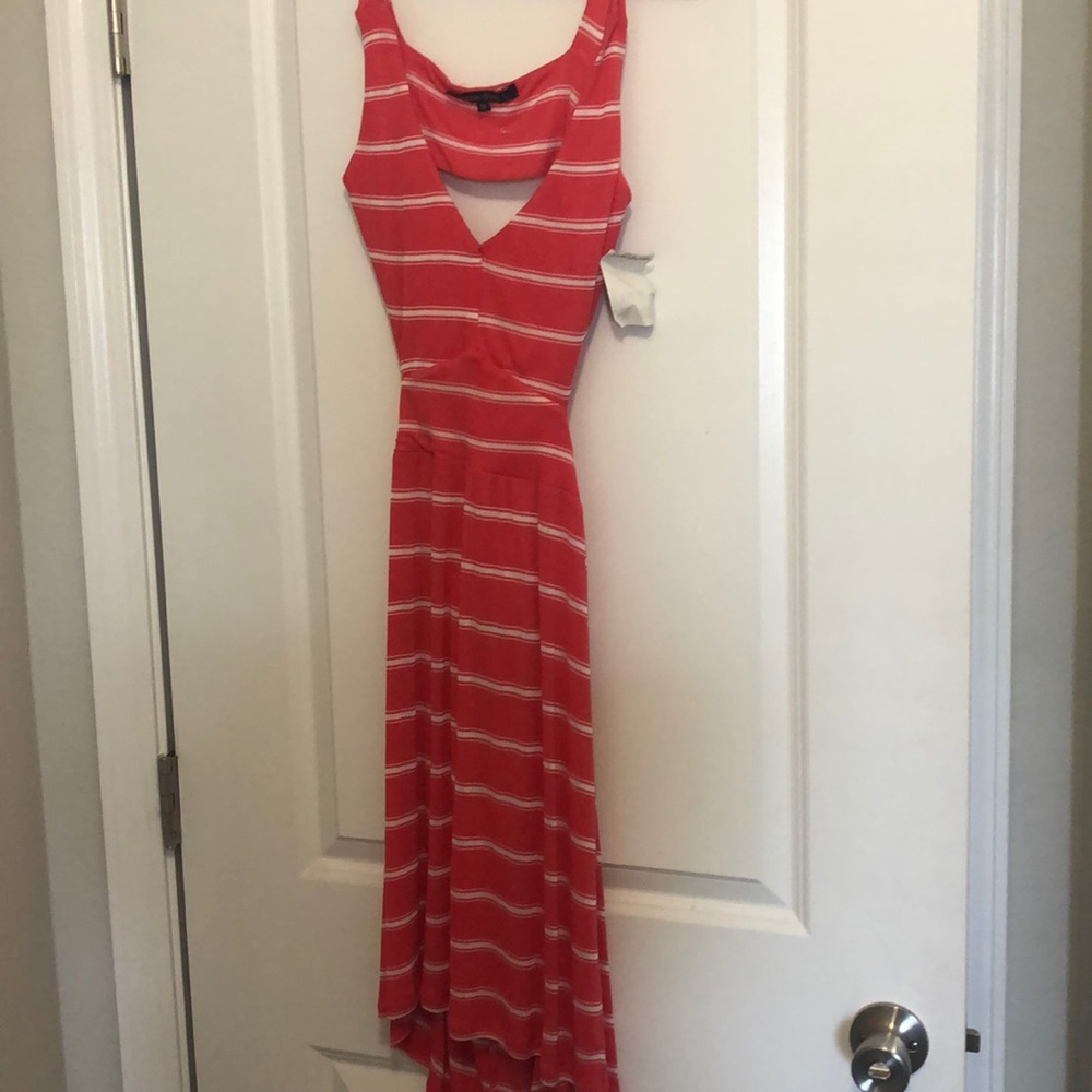 Flirty backless out dress